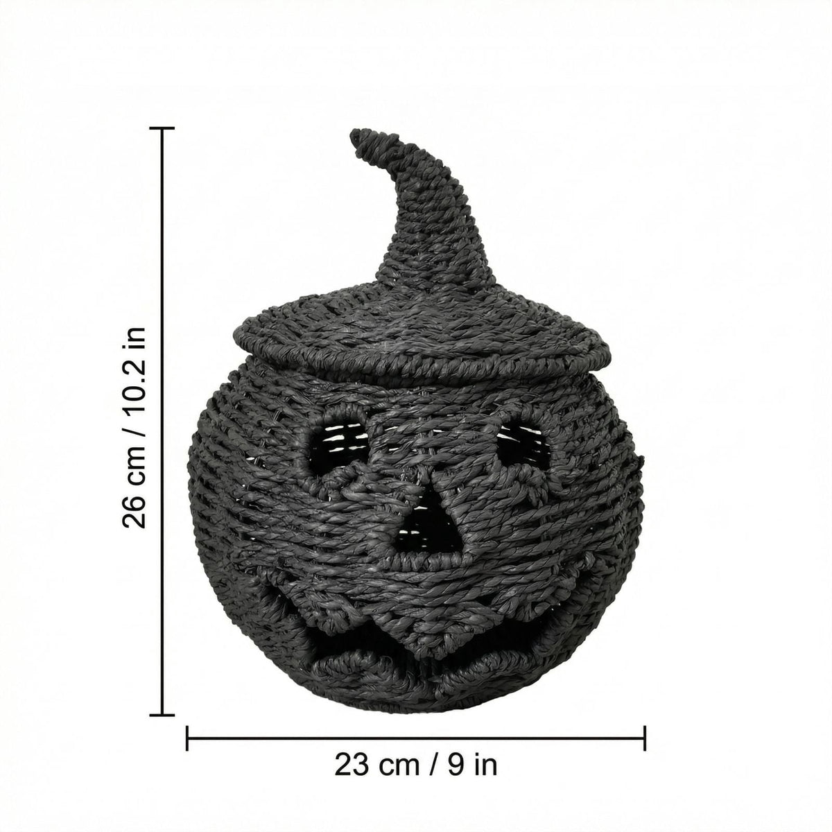 Haunt & Co Aximioll Halloween Spooky Seaweed Pumpkin Ornaments â?? Bold Shape with Eerie Shadows, Halloween Decorations for Holiday Parties & Trick or Treat Nights for Halloween Parties with spooky party setups