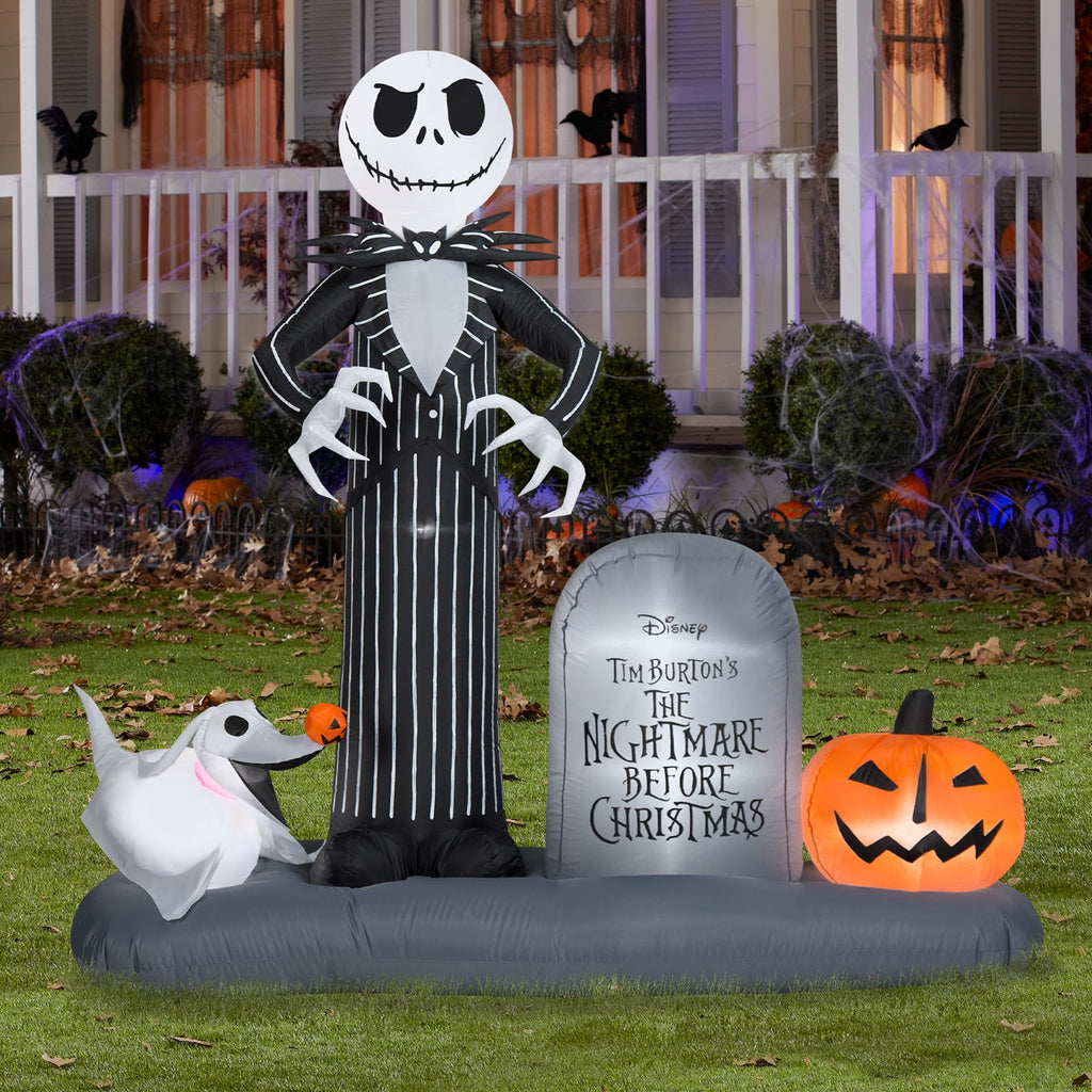Haunt & Co 6.5 ft. L Halloween Airblown Inflatables Disney Jack Town Scene