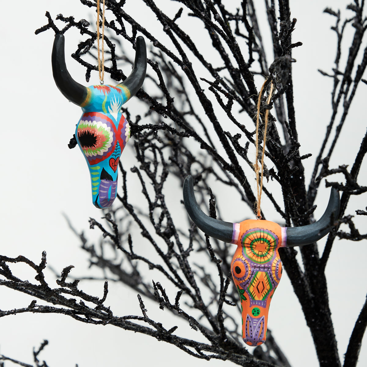 Haunt & Co Handmade Texas Long Western Halloween Ornament Wood A/2