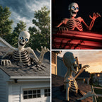 Haunt & Co 48" Halloween Giant Groundbreaker Skeleton with LED Light Moving Eyes, Creepy Sound Effect