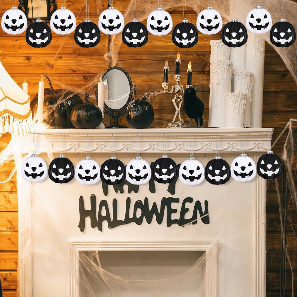 Haunt & Co HomeKingdee Halloween Ornaments Pumpkin Tree Decorations Night Christmas JackoLantern Hanging Ball Plastic Spooky Horror Gothic Christmas Home Ornaments