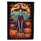 Haunt & Co Halloween Italian Greyhound Dog House Flag 28x40IN Double-Sided Polyester Decorative Sleeve Pole Flag