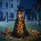 Haunt & Co Qwtwty Glowing Halloween Ghost Decoration with LED Lights, Large Witch Ghosts Halloween Ornaments for Front Yard Patio Garden Party Decor Indoor Outdoor