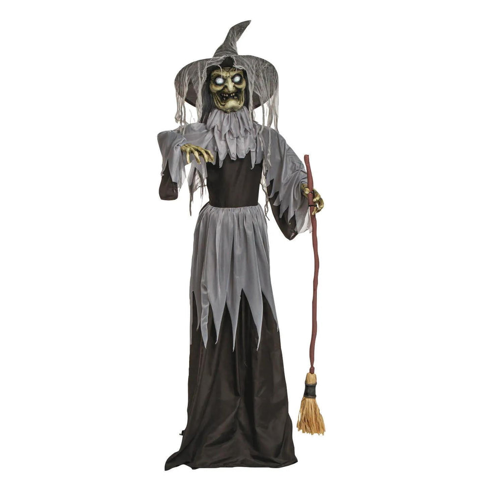 Haunt & Co 6 Ft. Animated Standing Body Turning Witch