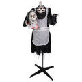 Haunt & Co 57" Animated LED Lighted Head-in-Hand Skeleton Maid