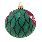 Haunt & Co Frankenstein Ball Ornament Polish Glass The Halloween Collection by Thomas Glenn