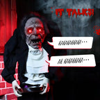 Haunt & Co 5FT Halloween Animatronic Grandpa w/ Candy Dish The Sound Activated Standing Halloween Prop