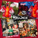 Haunt & Co Costway 8 FT Halloween Inflatable Red Dragon with Wings & Skull Holiday Decoration Light