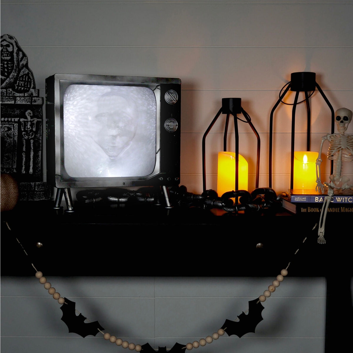 Haunt & Co 11.8 in Haunted TV by Tekky, Premium Halloween Animatronic