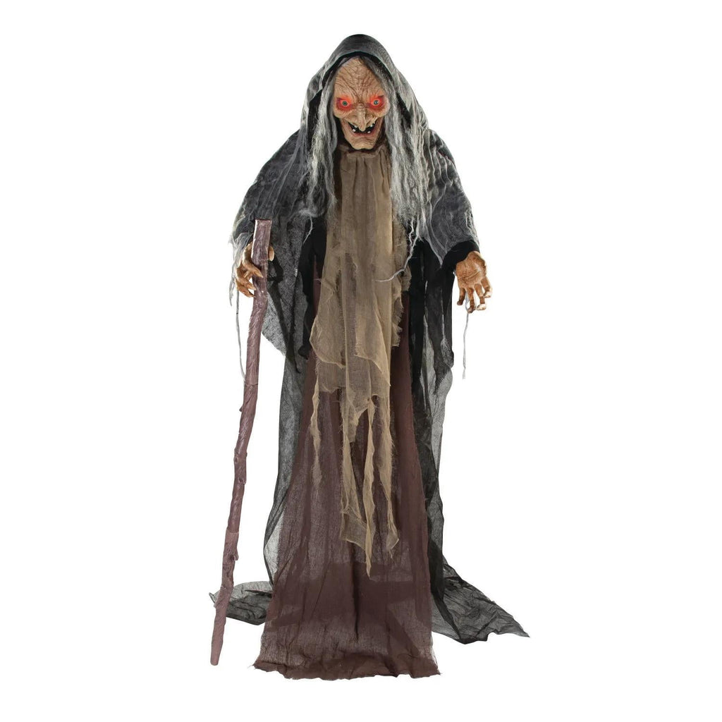 Haunt & Co Fun Express 5-Foot Animated Standing Witch Creepy