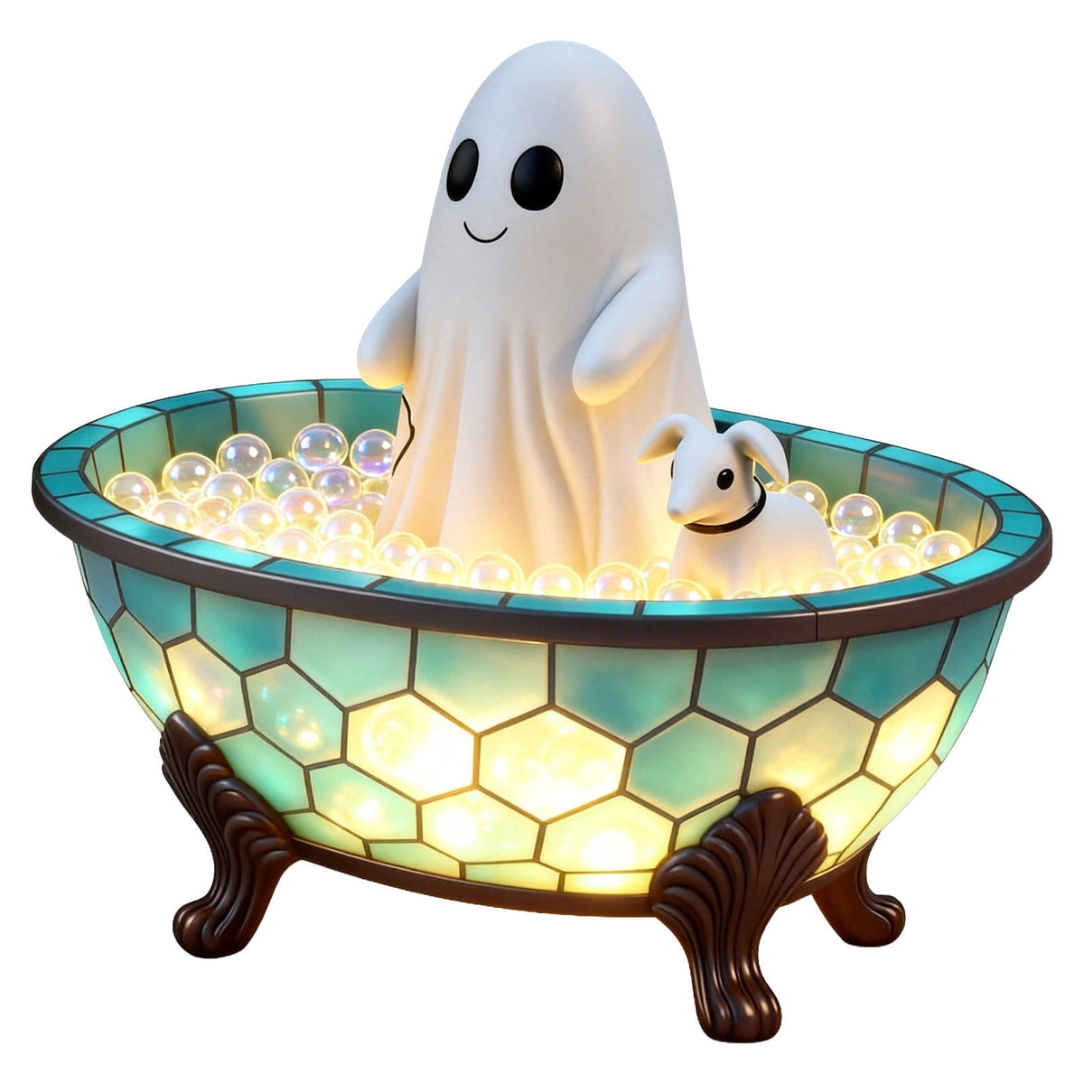 Haunt & Co Halloween Flying Ghost Decorations, Large Hanging Ghost Ornament with Weather Resistant Design and Swinging Effect, Spooky Outdoor Yard Decor for Porch Tree Garden Party House Decoration-C