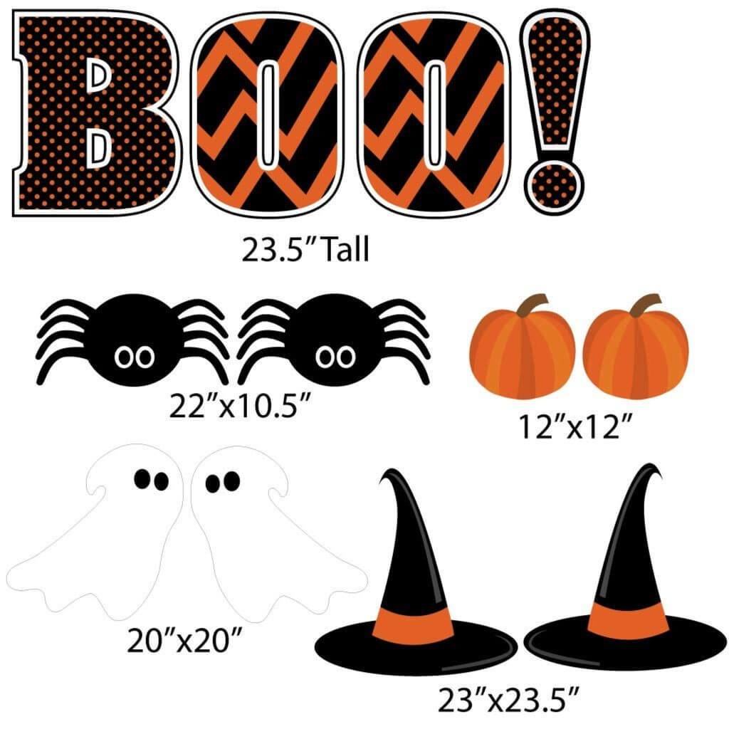 Haunt & Co BOO! Halloween Yard Card 12 piece Set