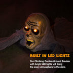 Haunt & Co Halloween Groundbreaker Zombie with Sound and Flashing Eyes,Outdoor Scary