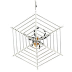 Haunt & Co Santa Land 8.00In Halloween Spider Web, Glass, Ornament Beaded Czech Luck 21R1000