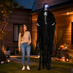 Haunt & Co Glow in the Dark Halloween Ornament, Spooky Indoor Party Decor, Cloth Hanging Decoration for Halloween Fun