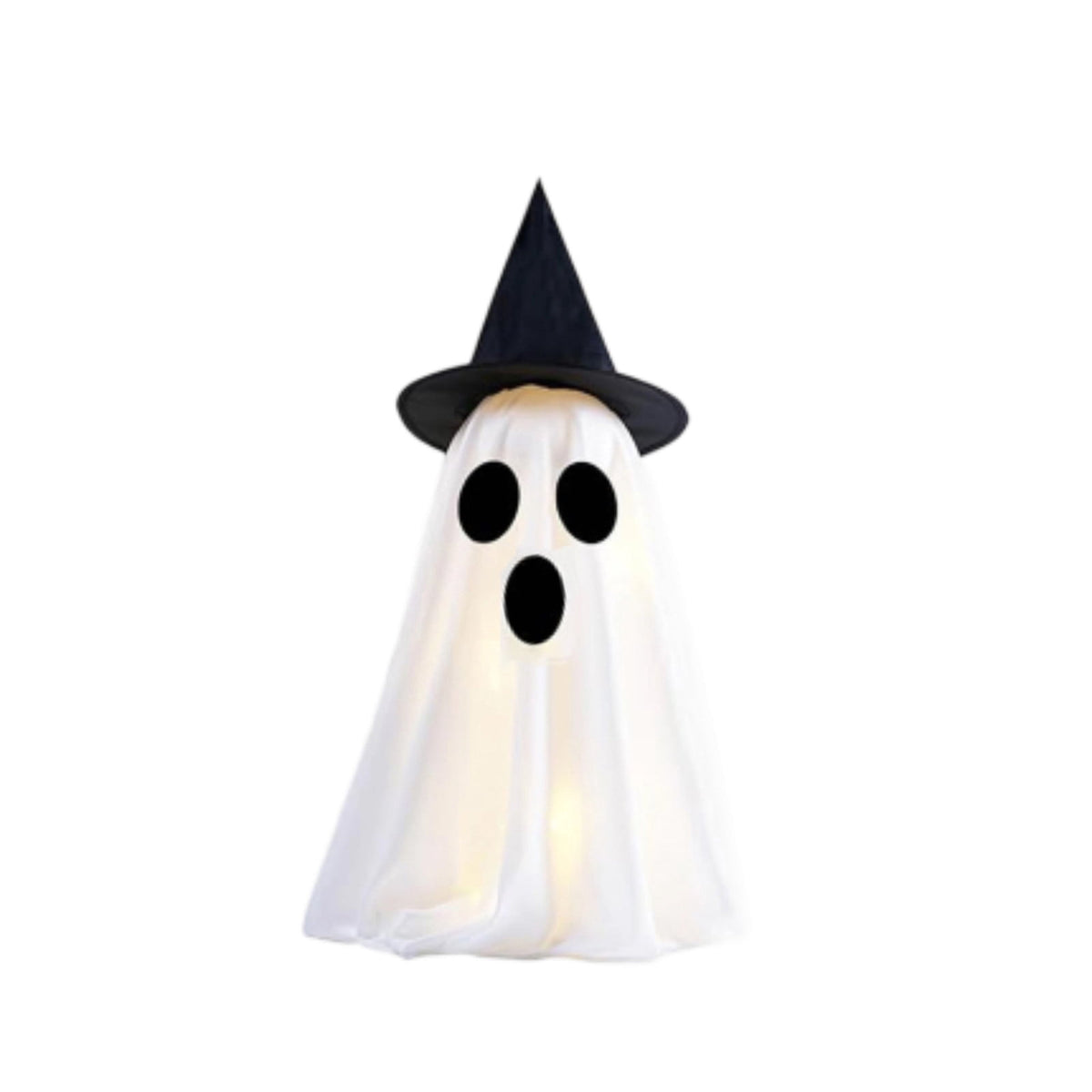 Haunt & Co 2PCS Halloween Ghost Light Set Decoration, Cute Ghost Light up for Home Halloween Party Tabletop Kitchen Counter Fireplace Mantle Decoration