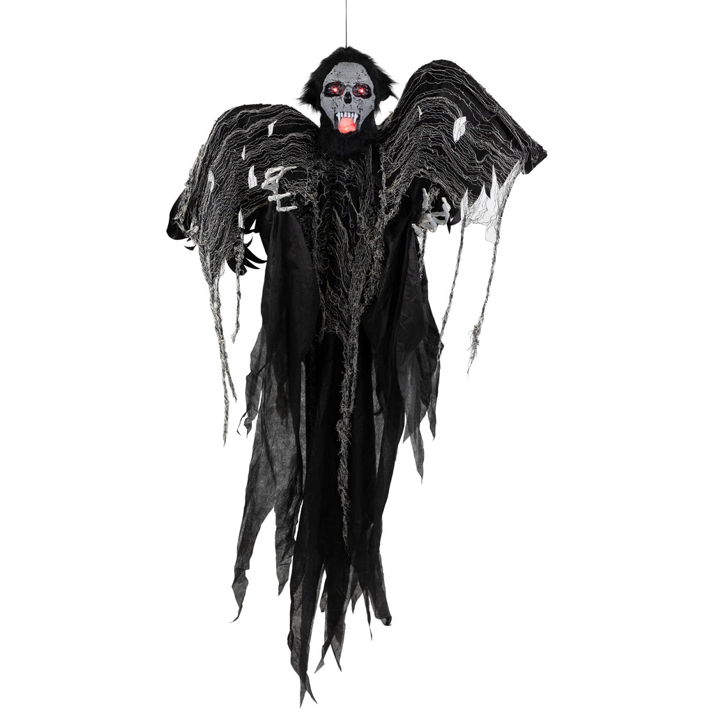 Haunt & Co Animated Hanging Zombie Vampire with Lights and Sound - 5'