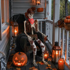Haunt & Co Yescom Halloween 5.6Ft Life Size Skeleton Cowboy Detailed Costume Outdoor Indoor Haunted House Props Decor 2026