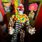 Haunt & Co 5.9 ft Voice & Sound-Sensor Clown on Tricycle Halloween Animatronic