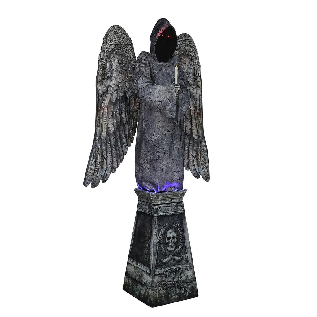 Haunt & Co 96" Cemetery Angel Animated Prop - Creepy