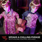 Haunt & Co Apocalypse Twins Halloween Animatronics with Red Eyes & Head Sync, 3-Ft