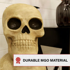 Haunt & Co 37" Skull Stack Statue with LED Eyes