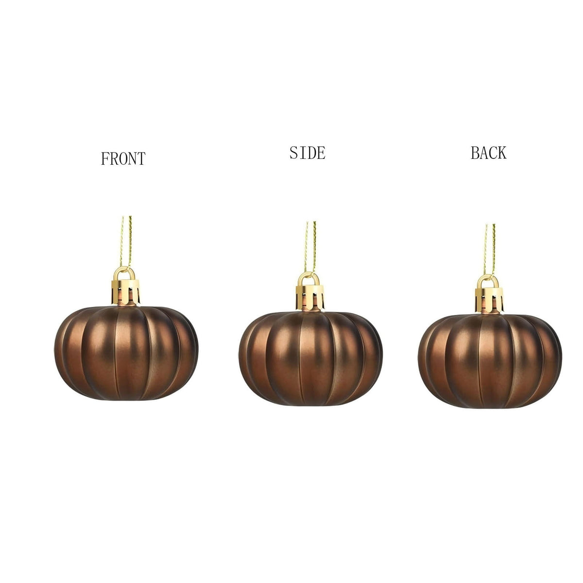 Haunt & Co Halloween Decorations Outdoor Hanging Pumpkin Pendant Ornaments 24Pc Set Halloween Decor Indoor Fall Decorations for Home Tree Hanging Colored Ball Decor