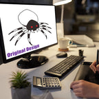 Haunt & Co Halloween Inflatable 6 FT Spider Inflatables Outdoor Decorations with Magic Light, Scary Inflatable Halloween Spider Blow Up Spider, Halloween Blow Up Decorations Outside Clearance for Holiday