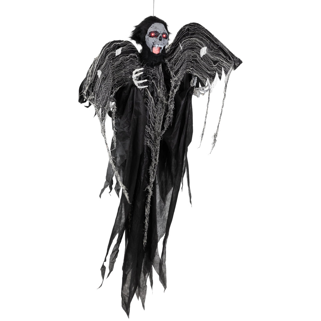 Haunt & Co Animated Hanging Zombie Vampire with Lights and Sound - 5'