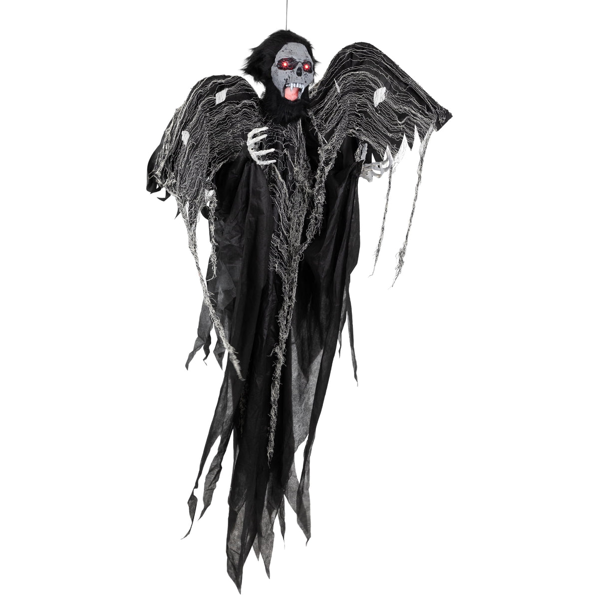 Haunt & Co Animated Hanging Zombie Vampire with Lights and Sound - 5'