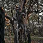 Haunt & Co 7 ft Tall Motion-Activated Towering Werewolf, Premium Halloween Animatronic, Plug-In