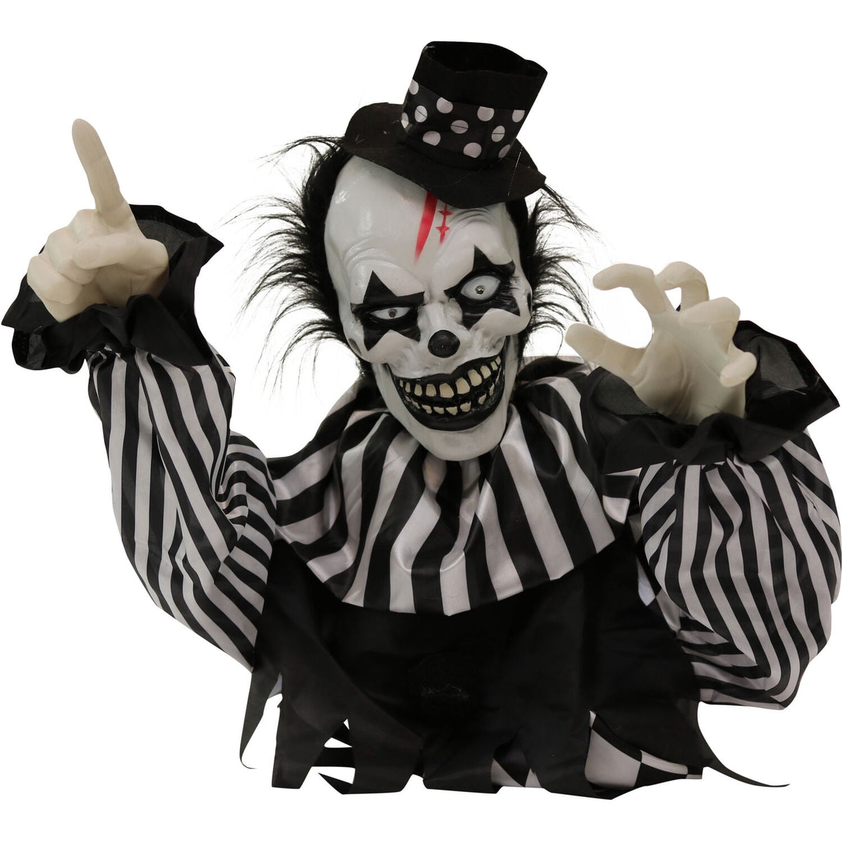 Haunt & Co 1.8 ft Groundbreaker Clown-Vile, Multi-Color
