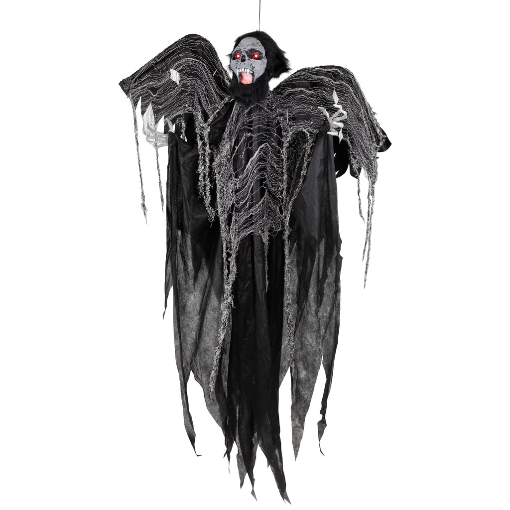 Haunt & Co Animated Hanging Zombie Vampire with Lights and Sound - 5'