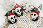 Haunt & Co 3-Piece Pirate Cove Skull Head Halloween Ornament