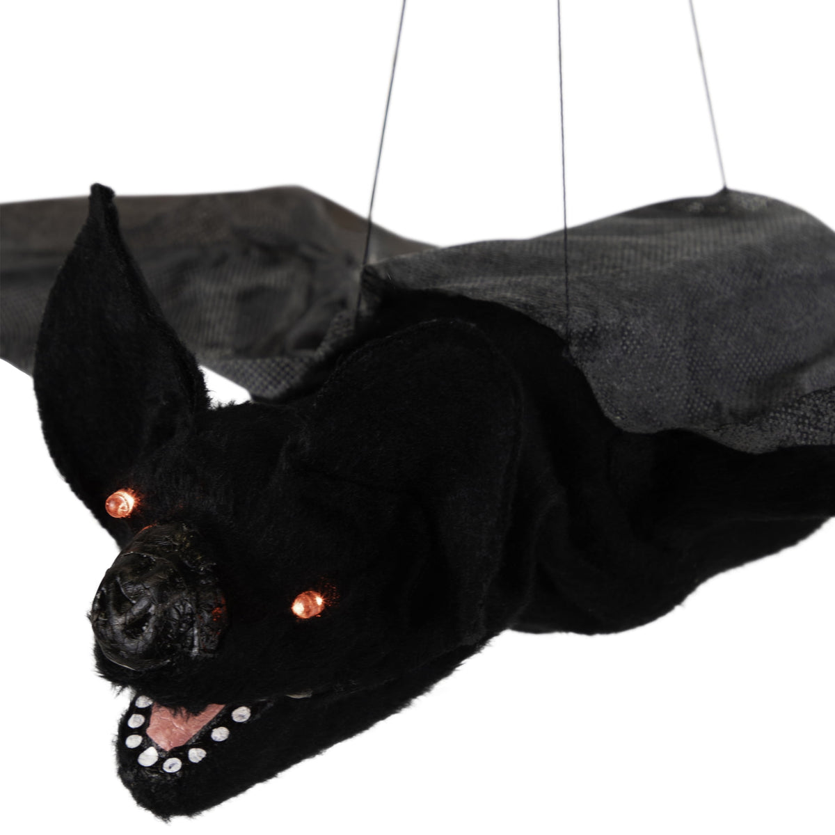 Haunt & Co LED Lighted Animated Halloween Bat with Wings - 48"