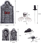 Haunt & Co Nifti Nest 26 Pcs Graveyard Tombstones, Home Outdoor Party Favors