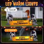Haunt & Co 10' Halloween Inflatables Outdoor Halloween Tomb Decoration Banner Blow up Decor
