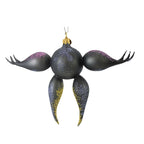 Haunt & Co Blubom 4.25In Midnight Amethyst Bat, Glass, Ornament Halloween 2022120H