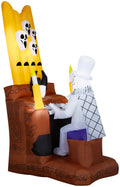 Haunt & Co 7 Ft Haunted Mansion Airblown Inflatable Animated Organ Player