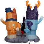 Haunt & Co Halloween Inflatable and Family Scene, 5.5 ft Tall, Multi