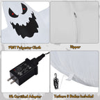 Haunt & Co Costway 12ft Inflatable Halloween Blow Up Ghost Decoration w/ Built-in LED Light