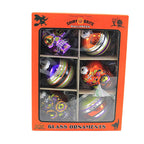 Haunt & Co Shiny Brite 3.25" Decorated Rounds & Skulls Ornament Halloween Skulls 4028052