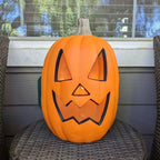 Haunt & Co 16in Pre-lit Halloween Pumpkin Jack O' Lantern with Bulbs