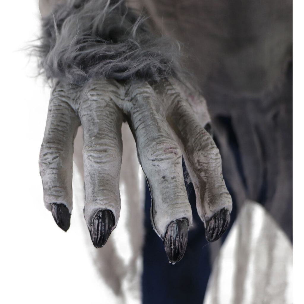 Haunt & Co 7 ft Tall Motion-Activated Towering Werewolf, Premium Halloween Animatronic, Plug-In