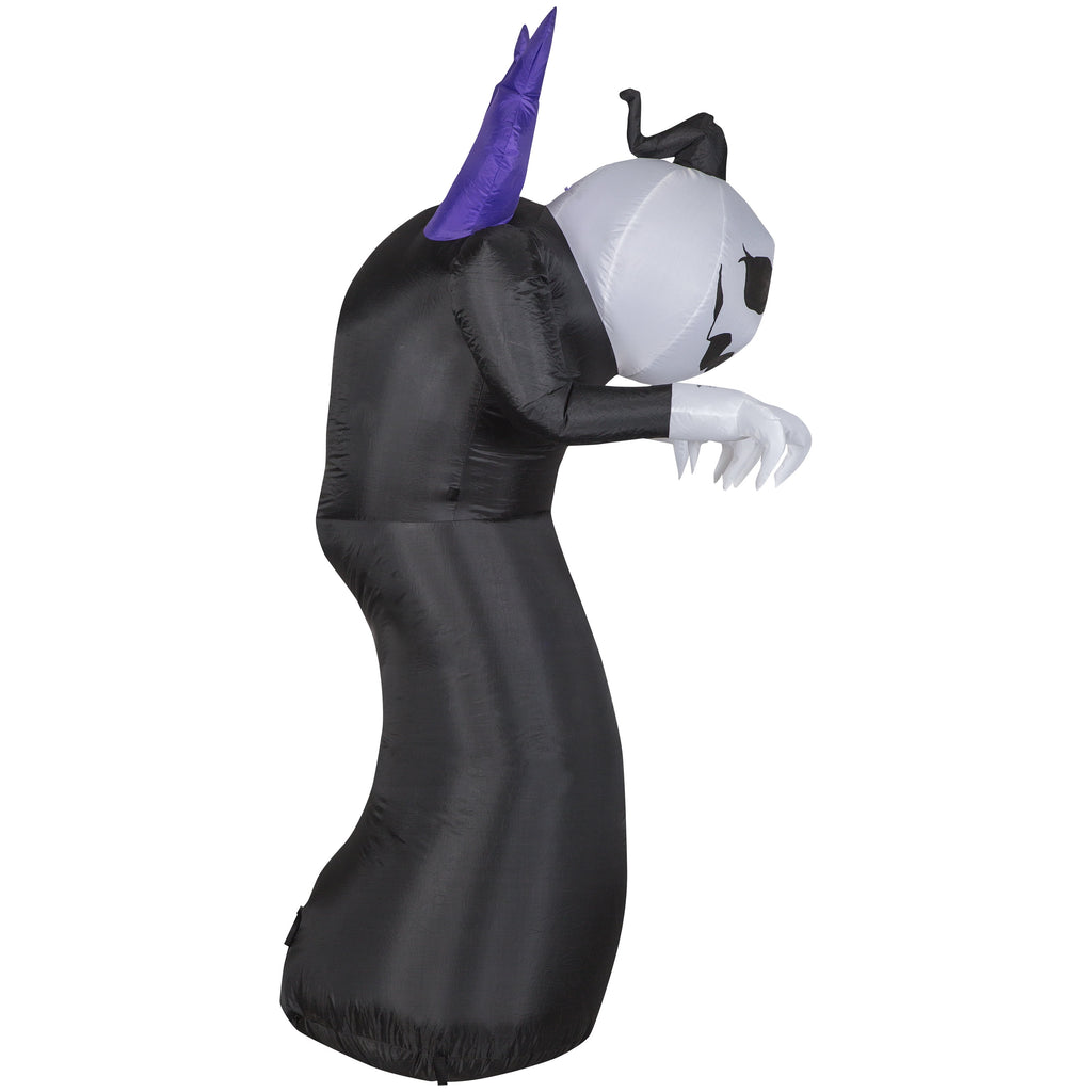 Haunt & Co Airblown Inflatables Halloween Pumpkin Head Creeper Reaper, 6'