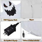 Haunt & Co Gymax 12ft Inflatable Halloween Blow Up Ghost Decoration w/ Built-in LED Light