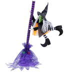 Haunt & Co Animated Flying Witch with Broom - 25"