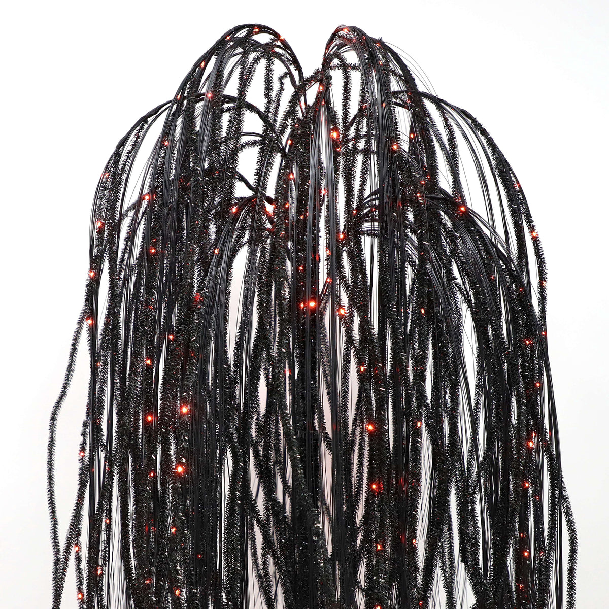Haunt & Co 6 ft Black Willow Tree with Orange and Purple LED Lights