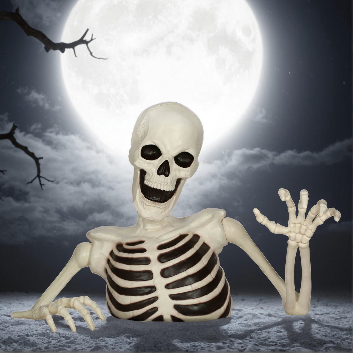 Haunt & Co 48" Halloween Giant Groundbreaker Skeleton
