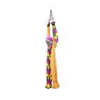Haunt & Co 5.6 Ft Halloween Hanging Animated Talking & Shaking Scary Clown with Chain, Touch Activated for Decor